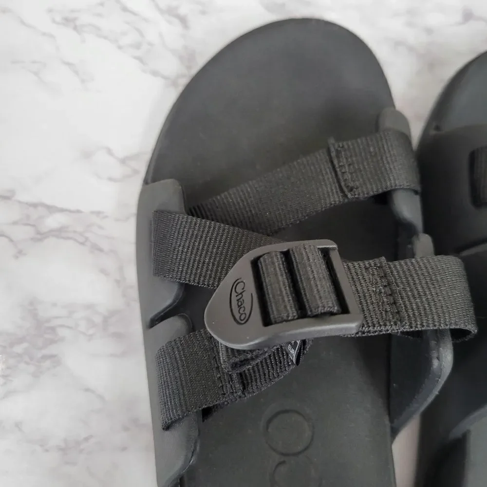 Chaco Chillos Slide Sandals Black Big Kids Size 5